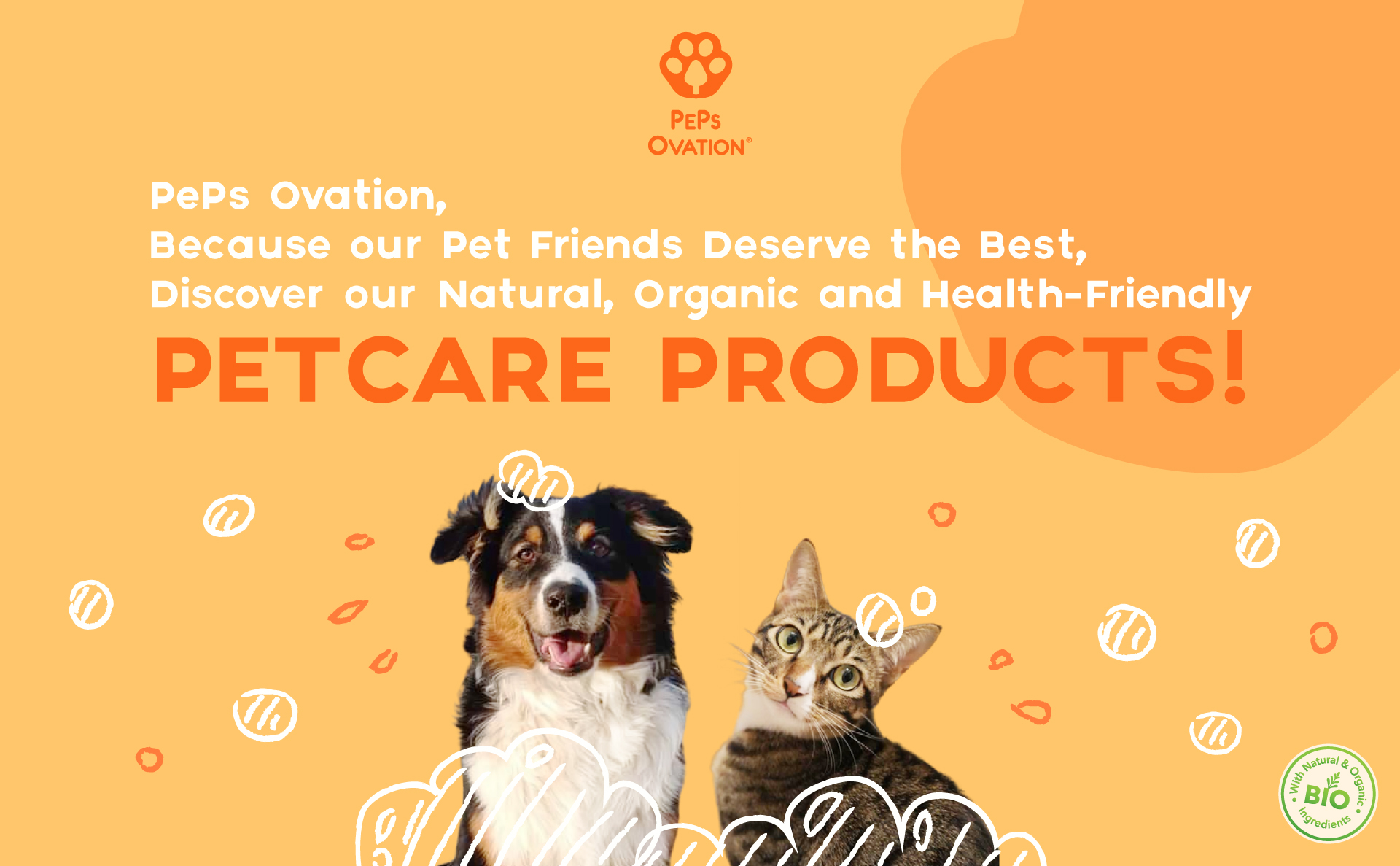 Peps Ovation, Natural and Professional Care for the Well-being of your Pets